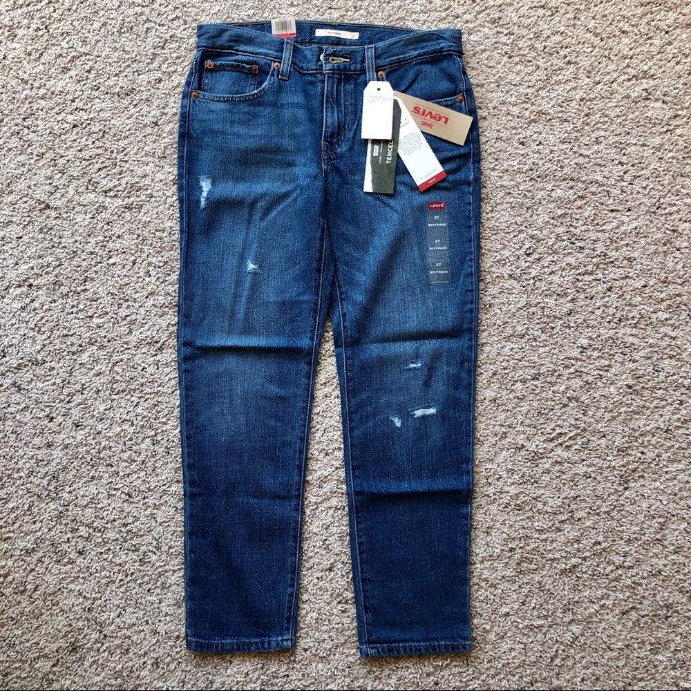 Levi - boyfriend jeans - TENCEL - blue - 27